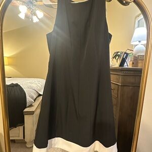 Elegant Black and White Dress Fit & Flare